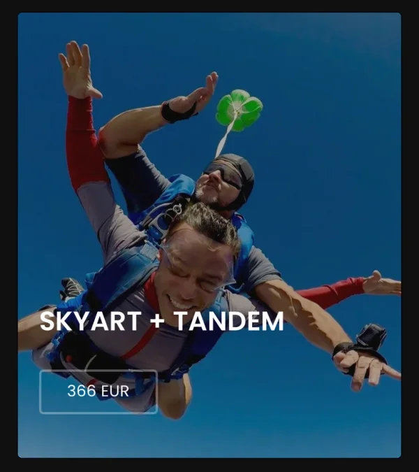 SKYART + TANDEM SKYDIVE