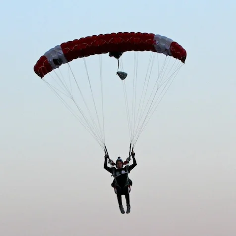 Solo jump in the sport training including equipment rental